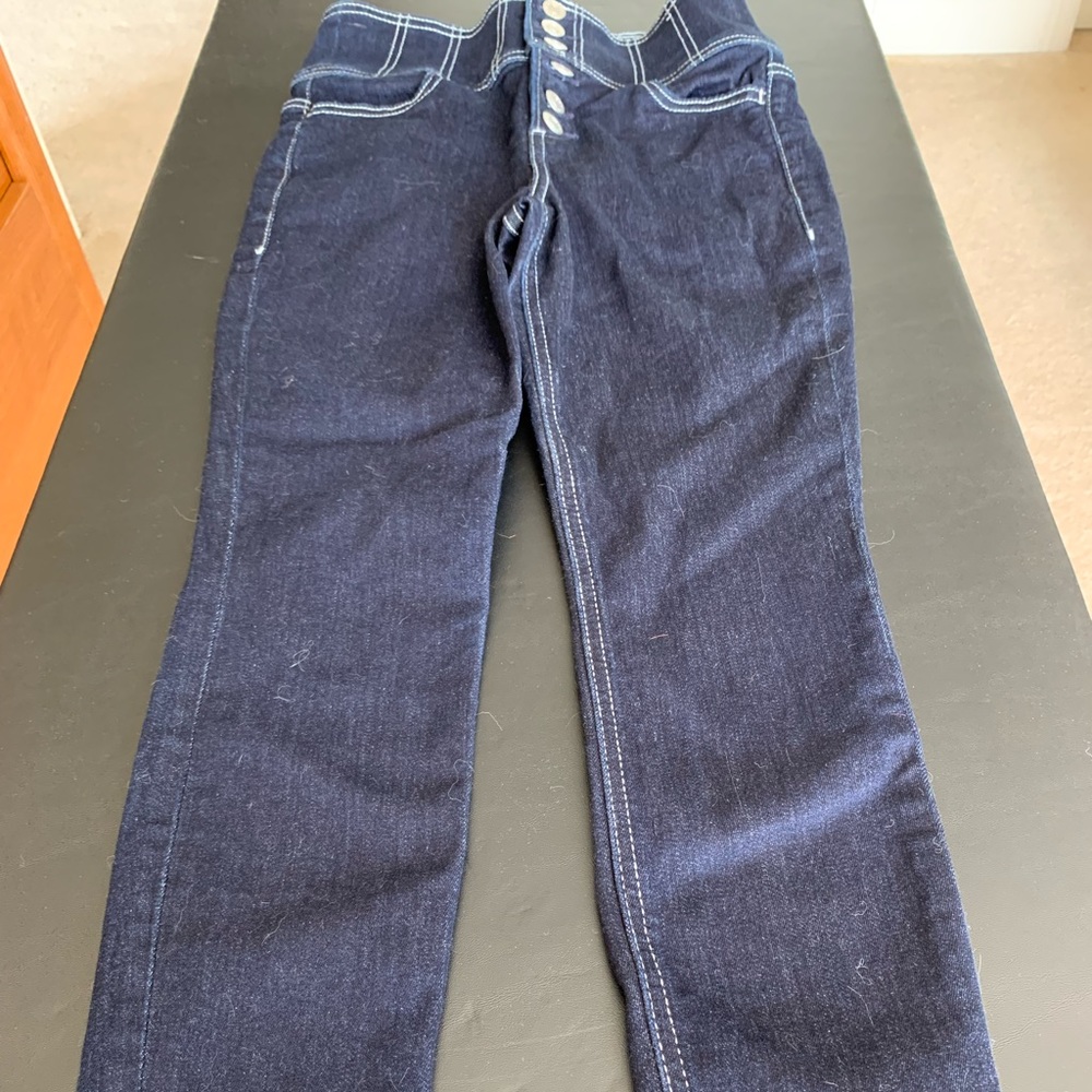 Express Super High Rise Ankle Jean - Picture 2 of 4